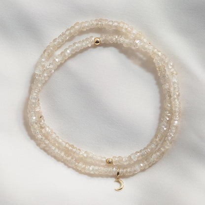 14K GOLD Zircon Bracelet | dainty genuine zircon jewelry, zircon bracelet, Quality Genuine Zircon, zircon stretch bracelet