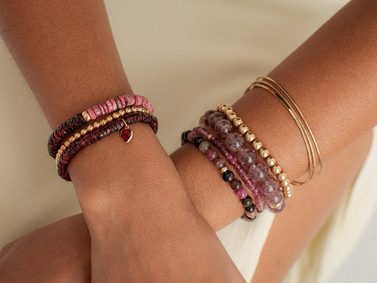 Gold Filled Beaded Ball Bracelet 6mm
