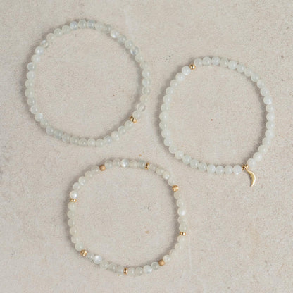 14K gold filled Moonstone Bracelet