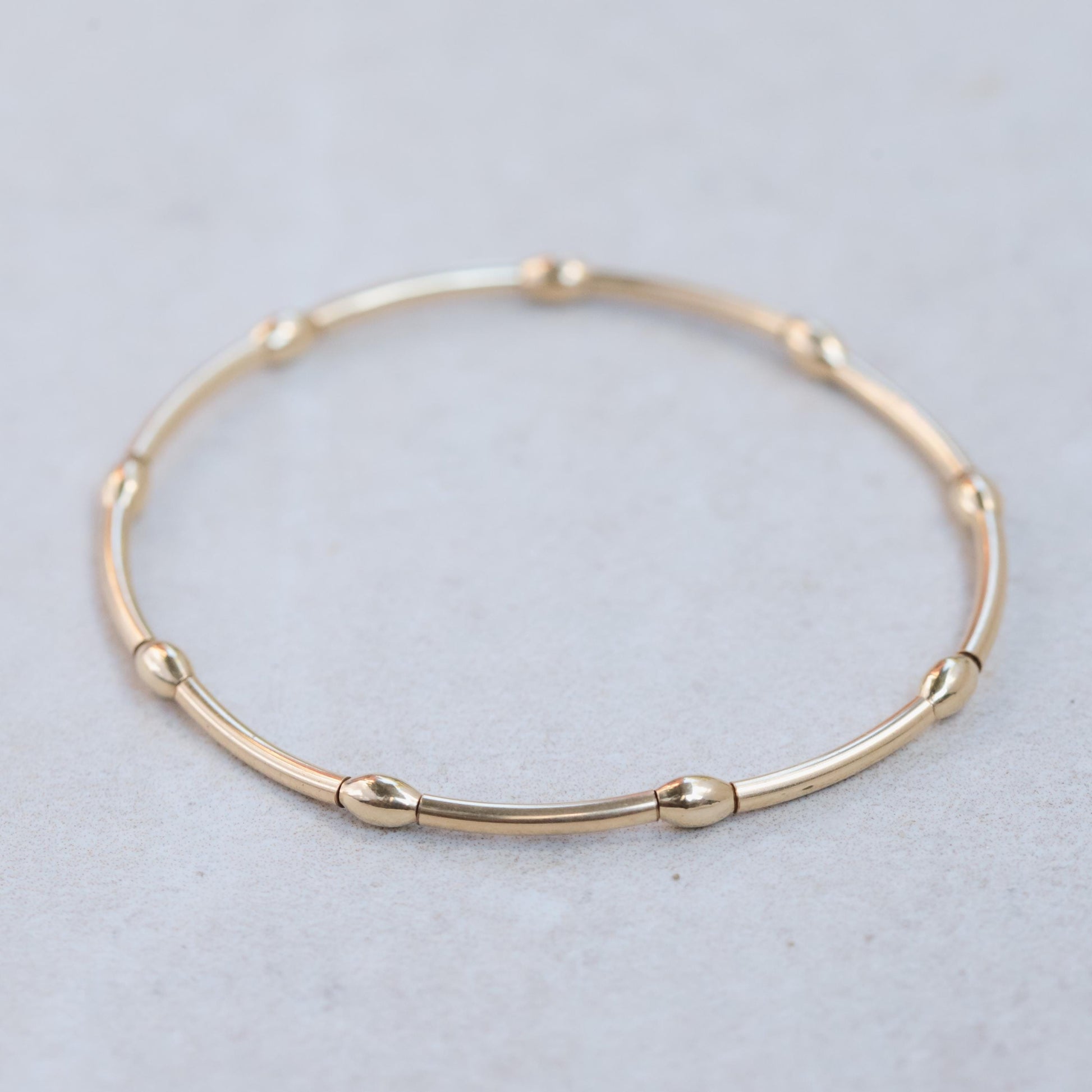 14K gold filled curve bracelet