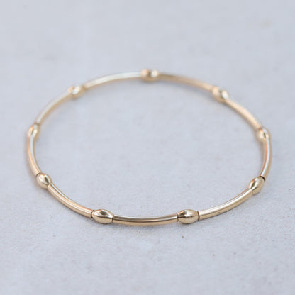 14K gold filled curve bracelet