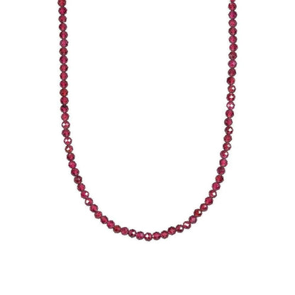 Garnet Beaded Necklace