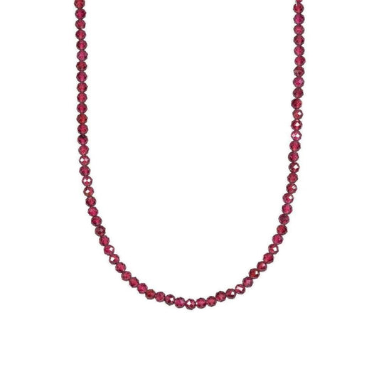 Garnet Beaded Necklace