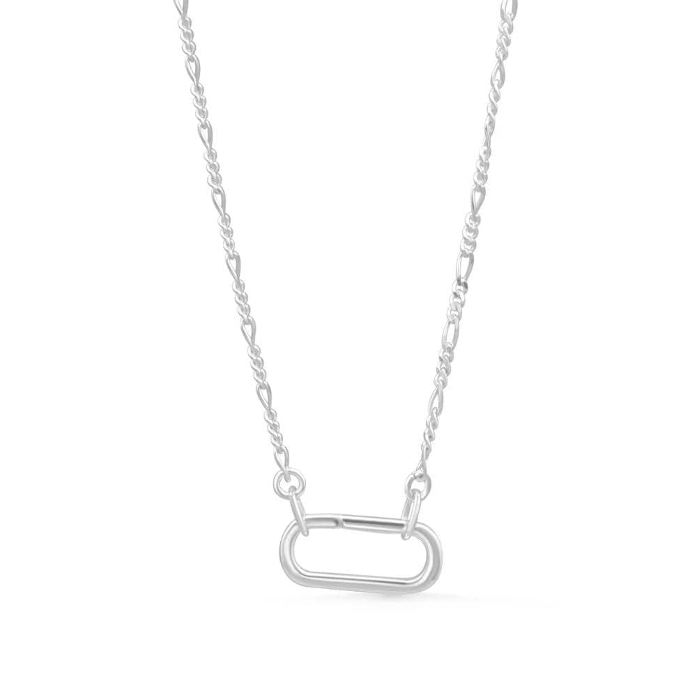 Sterling silver Carabiner necklace