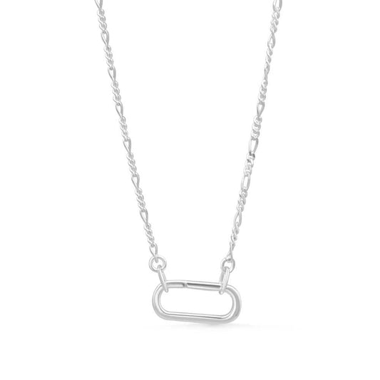 Sterling silver Carabiner necklace