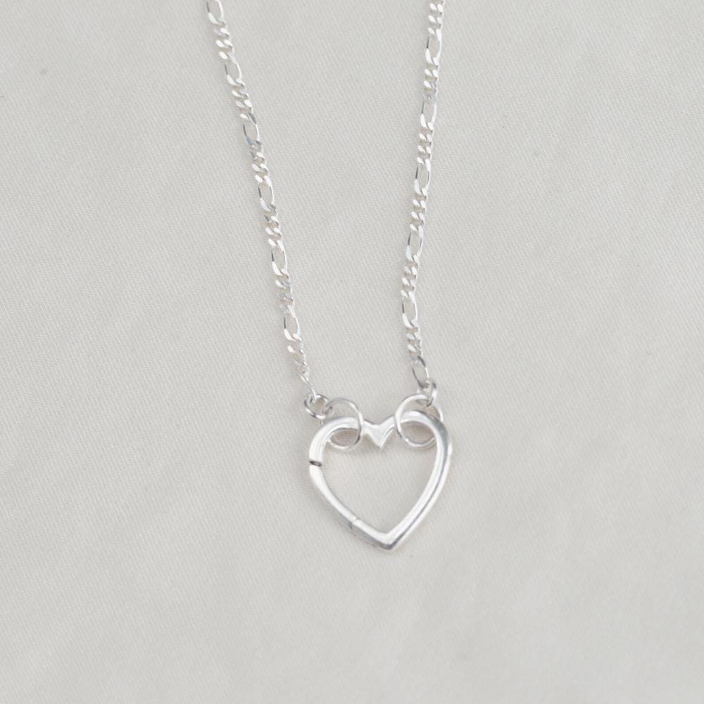 Carabiner Sterling silver, Paperclip Chain Necklace, [ENSP1027] sterling silver carabiner necklace, everyday sterling silver necklace