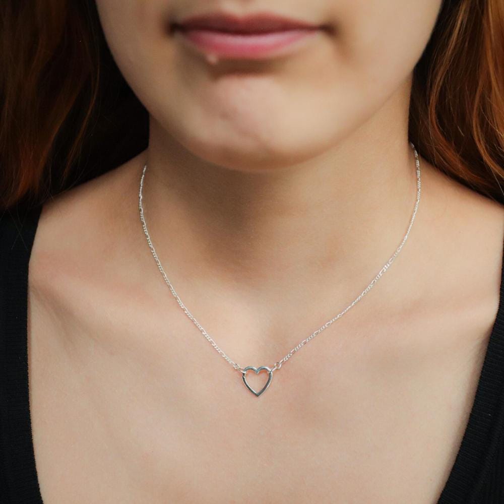 Carabiner Sterling silver, Paperclip Chain Necklace, [ENSP1027] sterling silver carabiner necklace, everyday sterling silver necklace