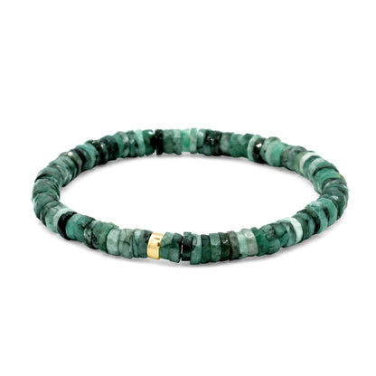 Emerald Heishi Bracelet