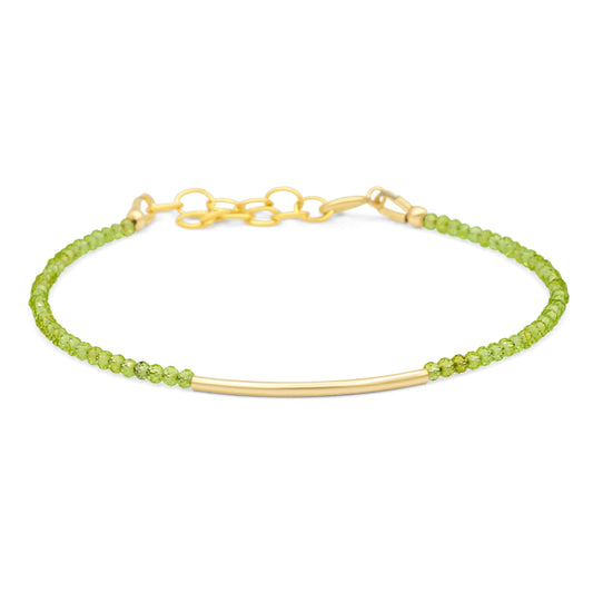 Ultra Fine Peridot Bracelet