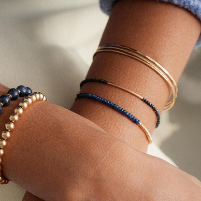 Blue Sapphire Bracelet - 14K