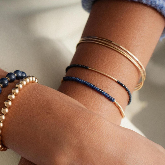 Blue Sapphire Bracelet - 14K