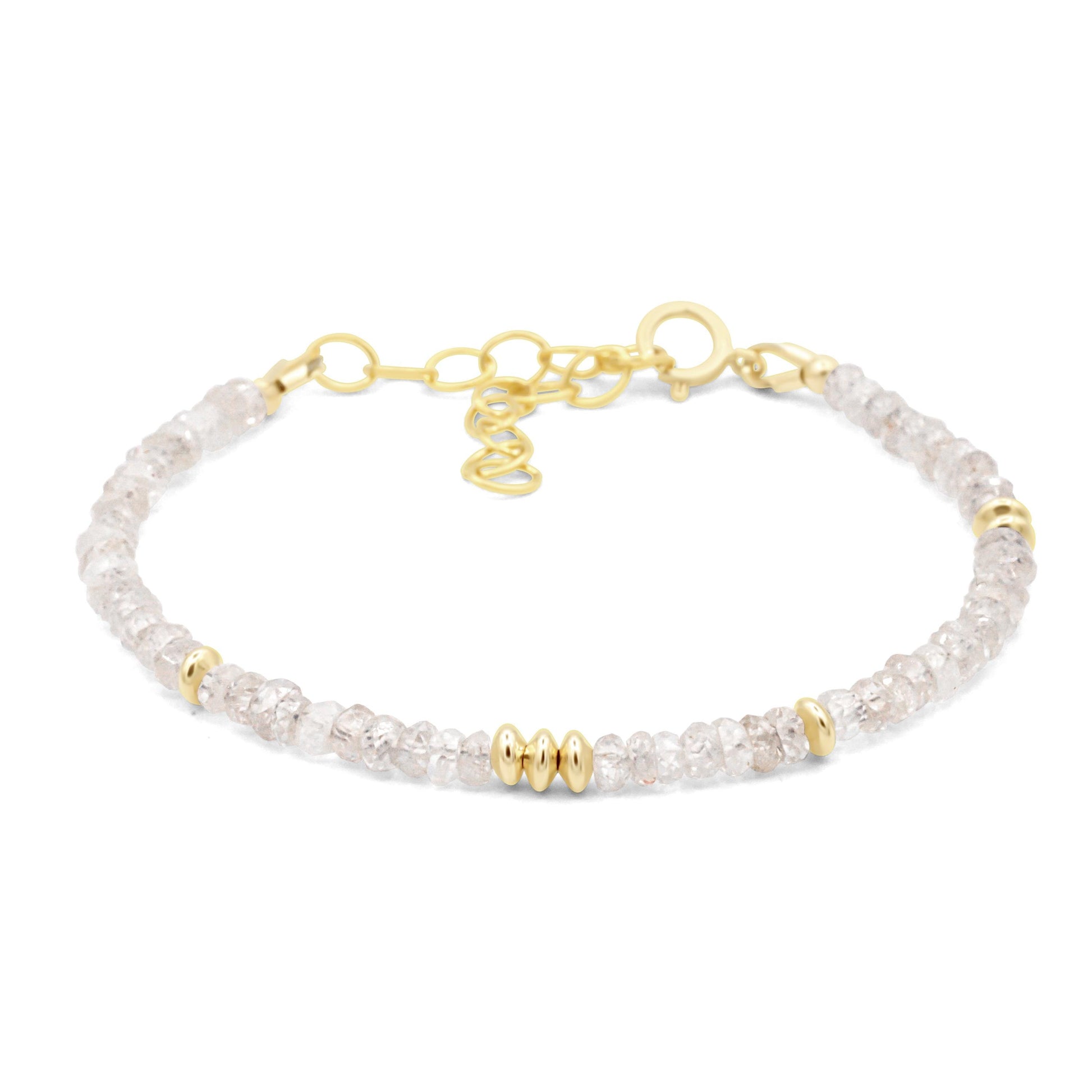 Zircon Bracelet | dainty tiny Zircon beaded bracelet | Zircon gold bracelet | genuine Zircon | Zircon 3mm