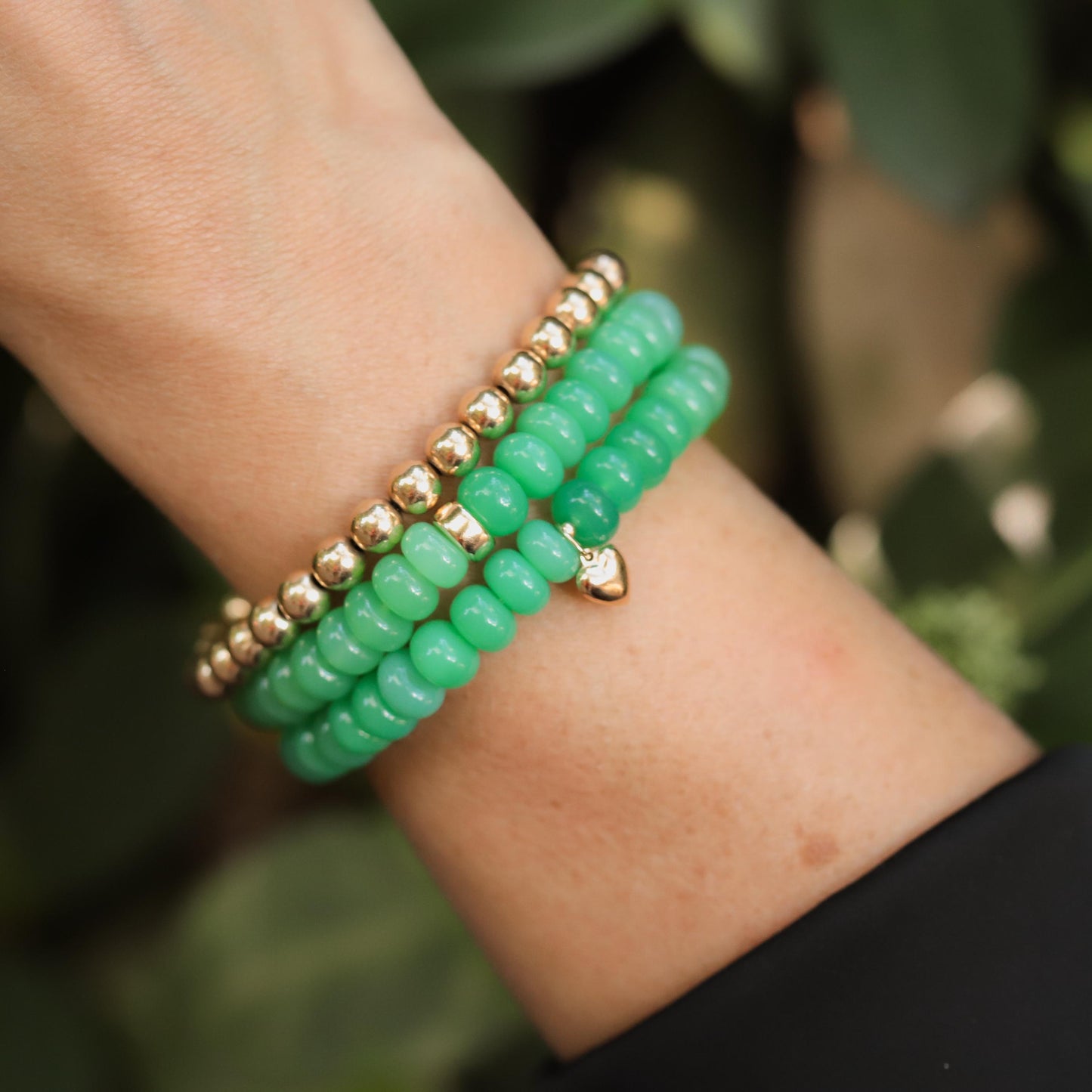 Chalcedony Bracelet Green