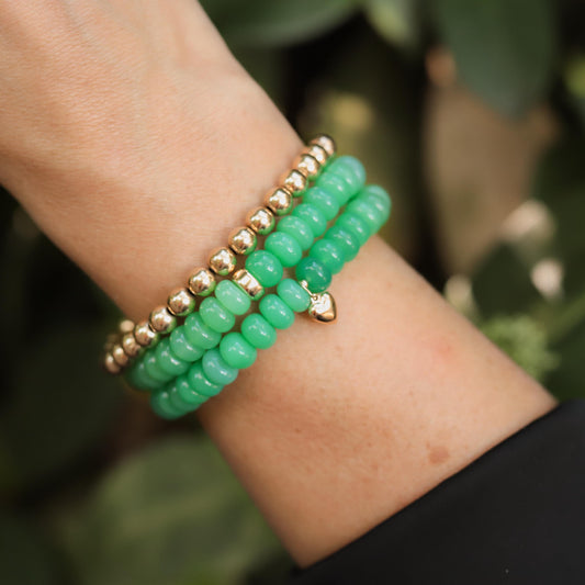 Chalcedony Bracelet Green