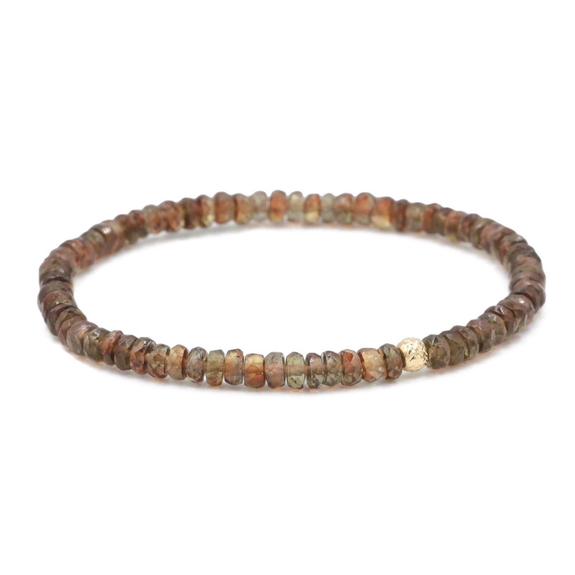 Andasulite Bracelet | dainty tiny andasulite beaded bracelet | andasulite gold bracelet | genuine andasulite | andasulite 3mm