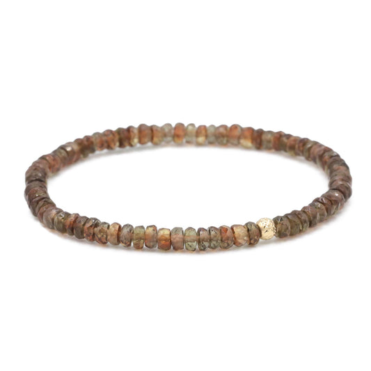 Andasulite Bracelet | dainty tiny andasulite beaded bracelet | andasulite gold bracelet | genuine andasulite | andasulite 3mm