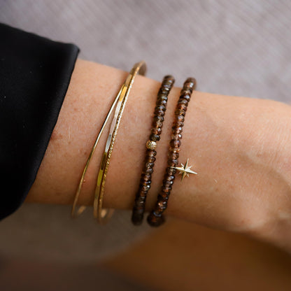 Andasulite Bracelet | dainty tiny andasulite beaded bracelet | andasulite gold bracelet | genuine andasulite | andasulite 3mm