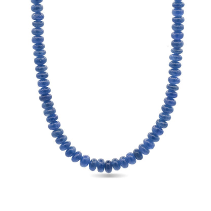 14K GOLD Burma Blue Sapphire Necklace - Blue Sapphire Necklace [ENBM1831] - September Birthstone gift - Blue Sapphire | blue sapphire