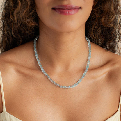 14K GOLD Blue Topaz | blue topaz gold | November birthstone necklace | genuine blue topaz jewelry | blue topaz