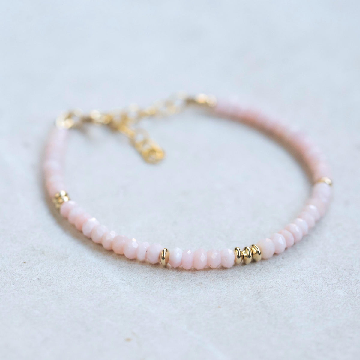 Soft Strength Pink Opal Bracelet - 14K gold filled