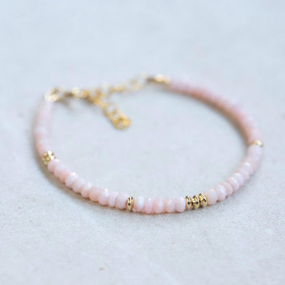 Blush Pink Opal Bracelet
