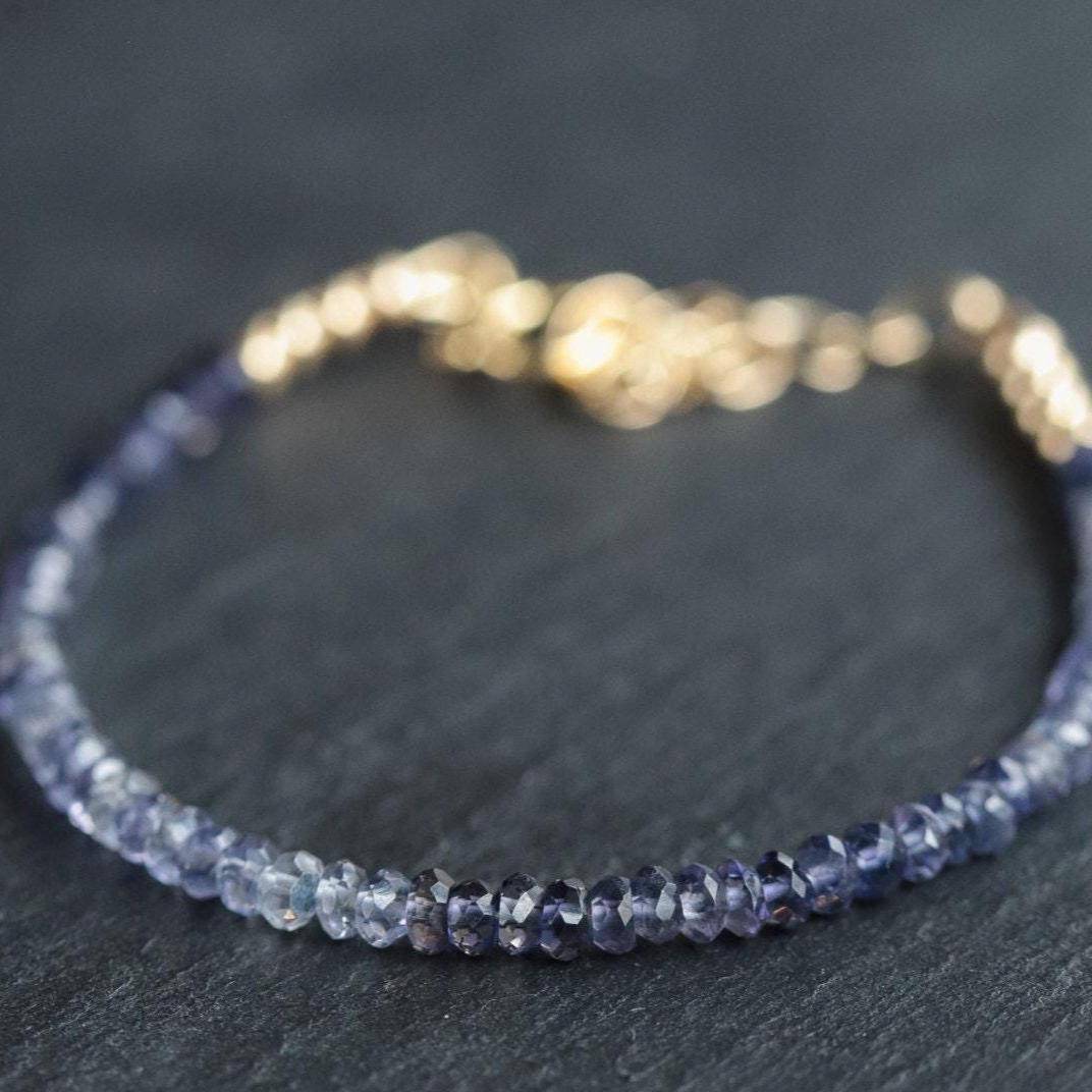 Iolite Ombre Bracelet - 14K