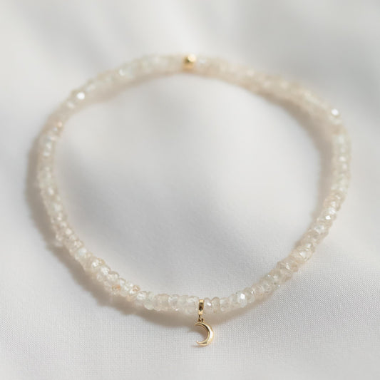 14K GOLD Zircon Bracelet | dainty genuine zircon jewelry, zircon bracelet, Quality Genuine Zircon, zircon stretch bracelet