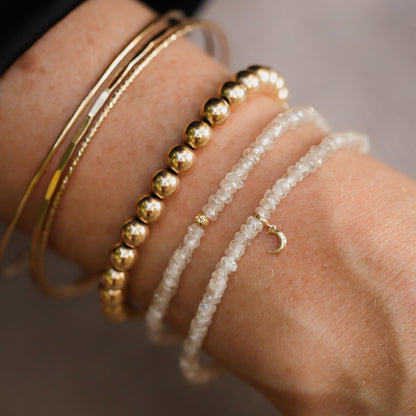 14K GOLD Zircon Bracelet | dainty genuine zircon jewelry, zircon bracelet, Quality Genuine Zircon, zircon stretch bracelet