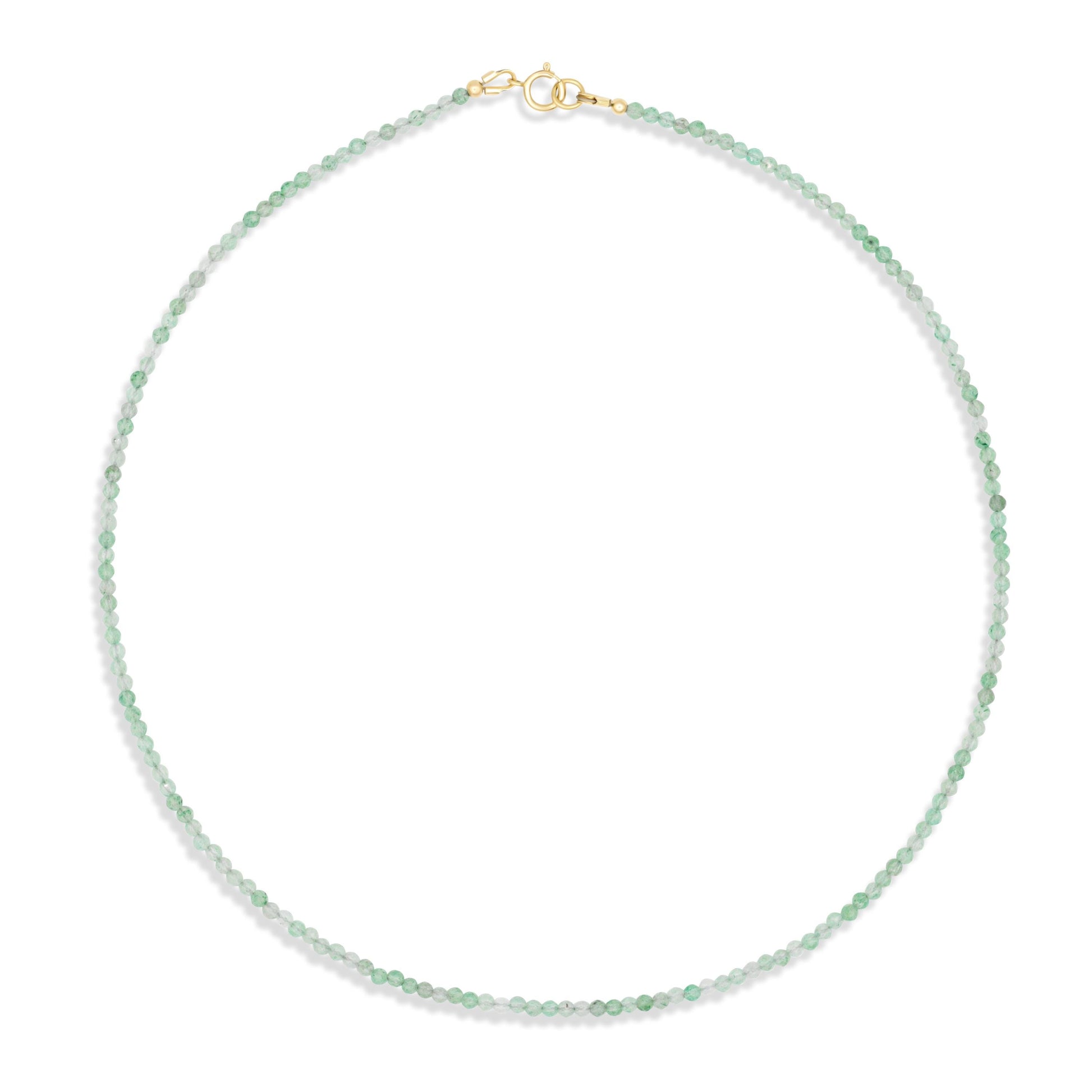 Aventurine necklace, 2mm beaded aventurine necklace, aventurine [ENTM1498] beaded choker, dainty aventurine necklace, aventurine