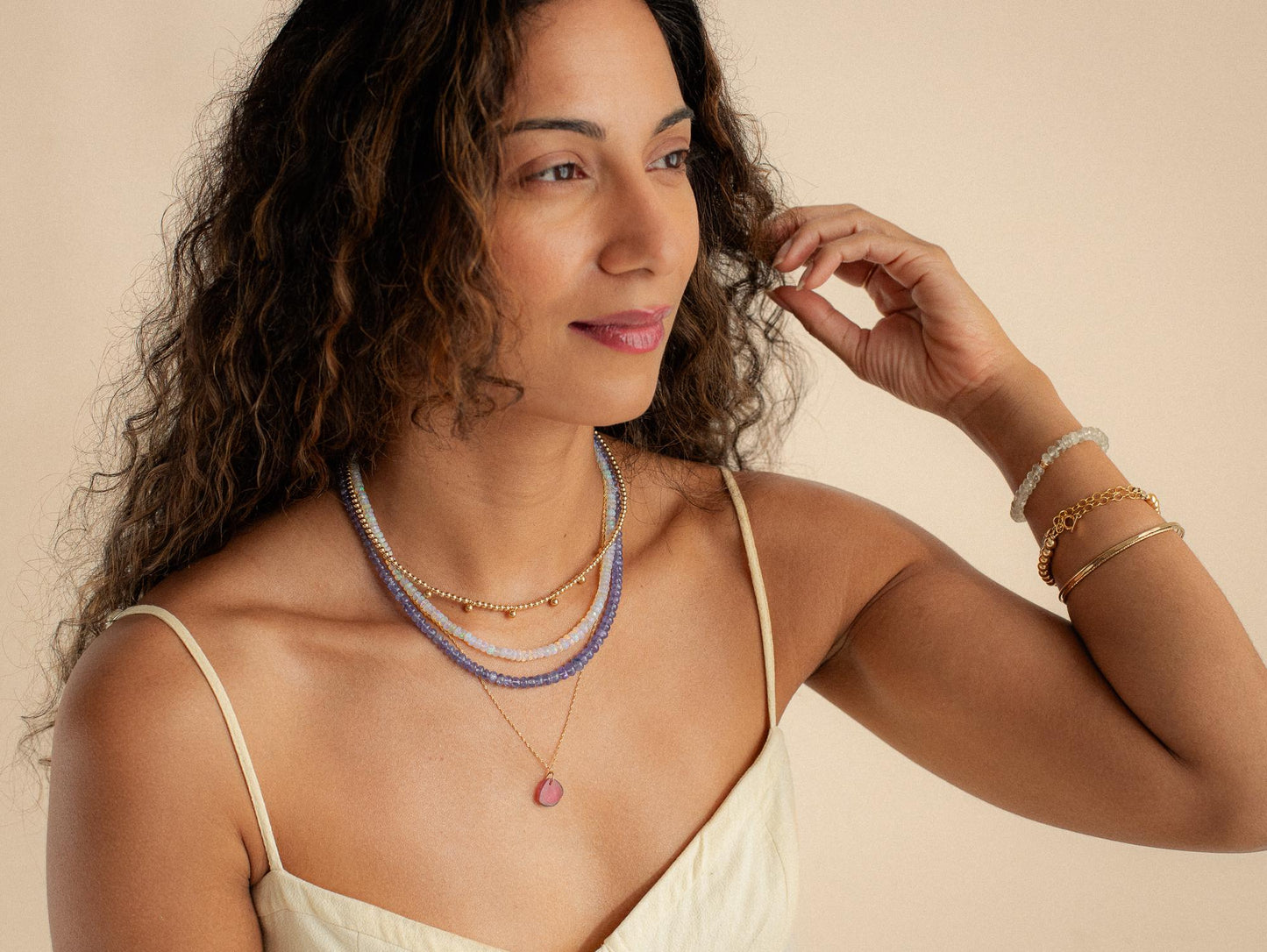 Tourmaline Necklace, watermelon Tourmaline, Tourmaline Jewelry, [ENTM1752] watermelon tourmaline | unique tourmaline necklace