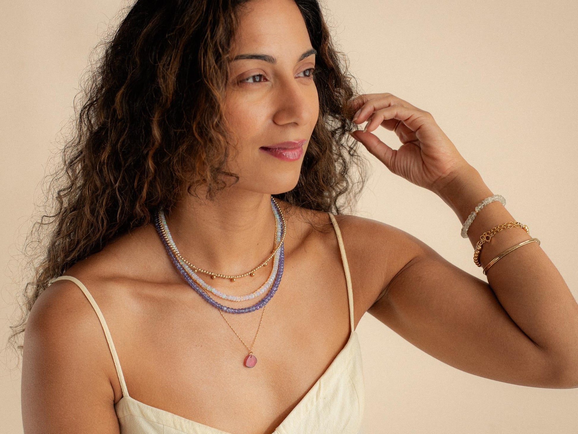 Tourmaline Necklace, watermelon Tourmaline, Tourmaline Jewelry, [ENTM1752] watermelon tourmaline | unique tourmaline necklace