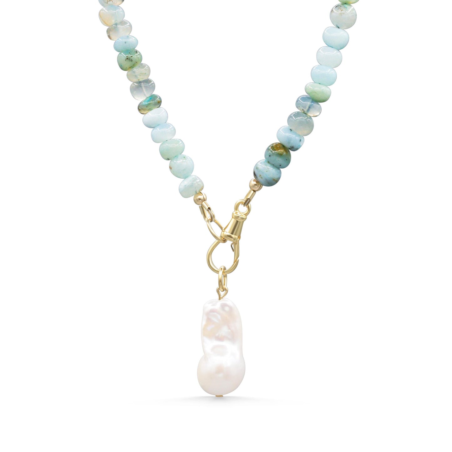 Peruvian opal Necklace | Green opal necklace | Candy opal necklace [ENPP1500] | summer gemstone necklace | green opal necklace