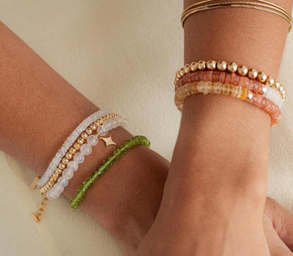 Peridot Diamond Flower Bracelet – Joy, Abundance & Golden Light | faceted highest quality peridot bracelet [] | 100% genuine peridot