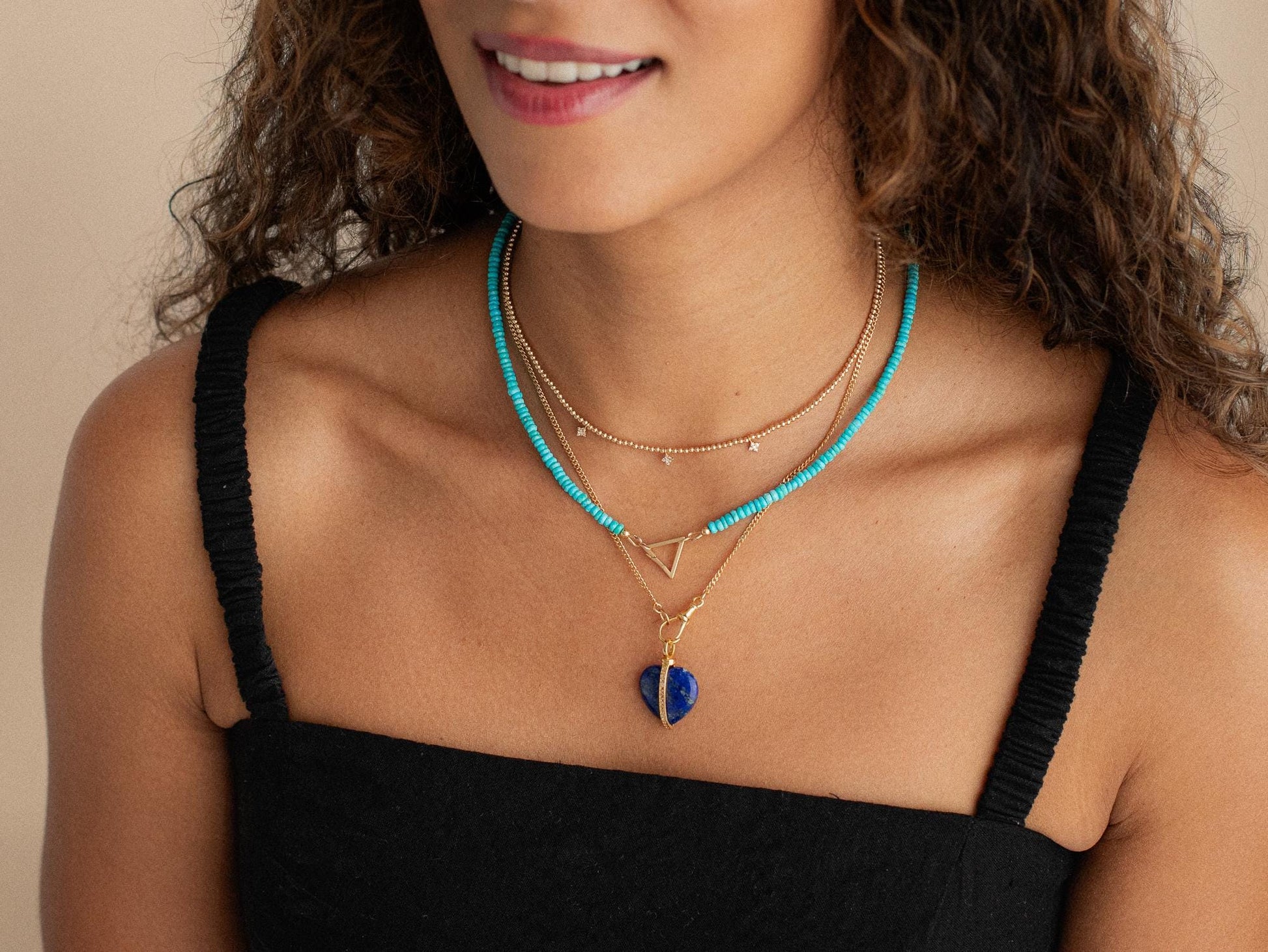 Sleeping Beauty Necklace - 14K