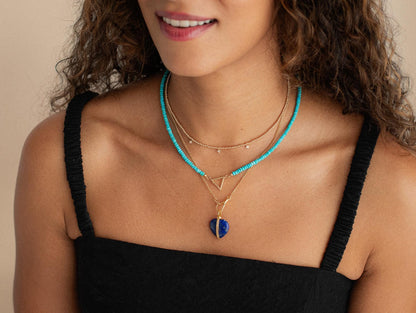 Sleeping Beauty Necklace - 14K