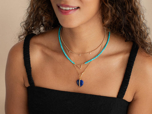 Sleeping Beauty Necklace - 14K