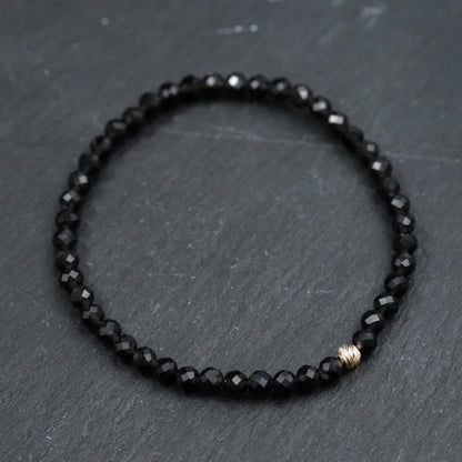 Black Obsidian Bracelet 4mm