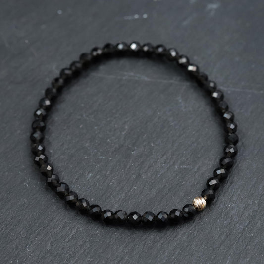 Black Obsidian Bracelet 4mm