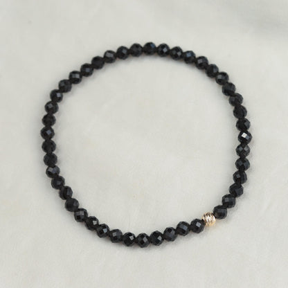Black Obsidian Bracelet 4mm