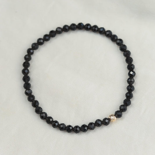 Black Obsidian Bracelet 4mm