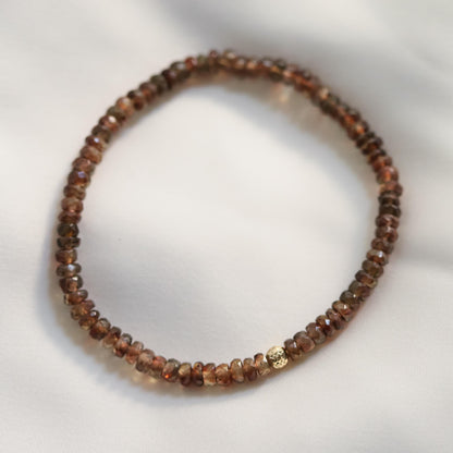 Andasulite Bracelet | dainty tiny andasulite beaded bracelet | andasulite gold bracelet | genuine andasulite | andasulite 3mm