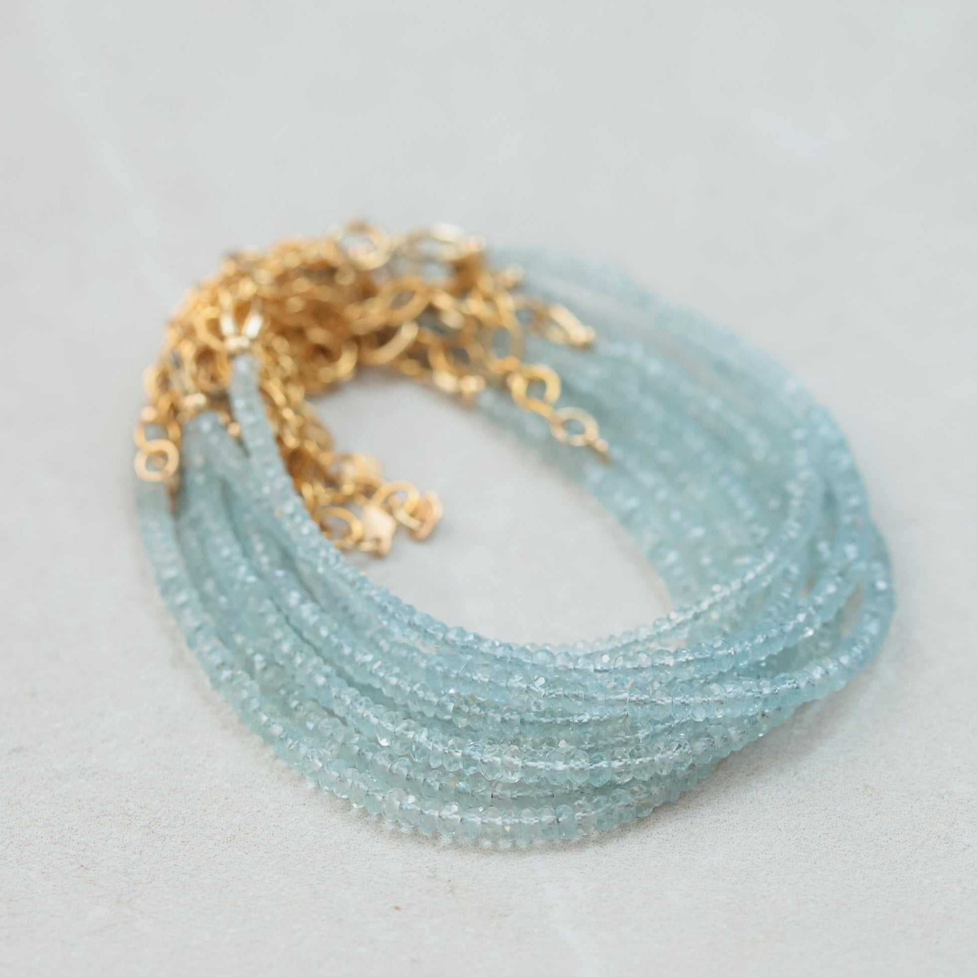 Aquamarine Bracelet - 14K Gold Filled