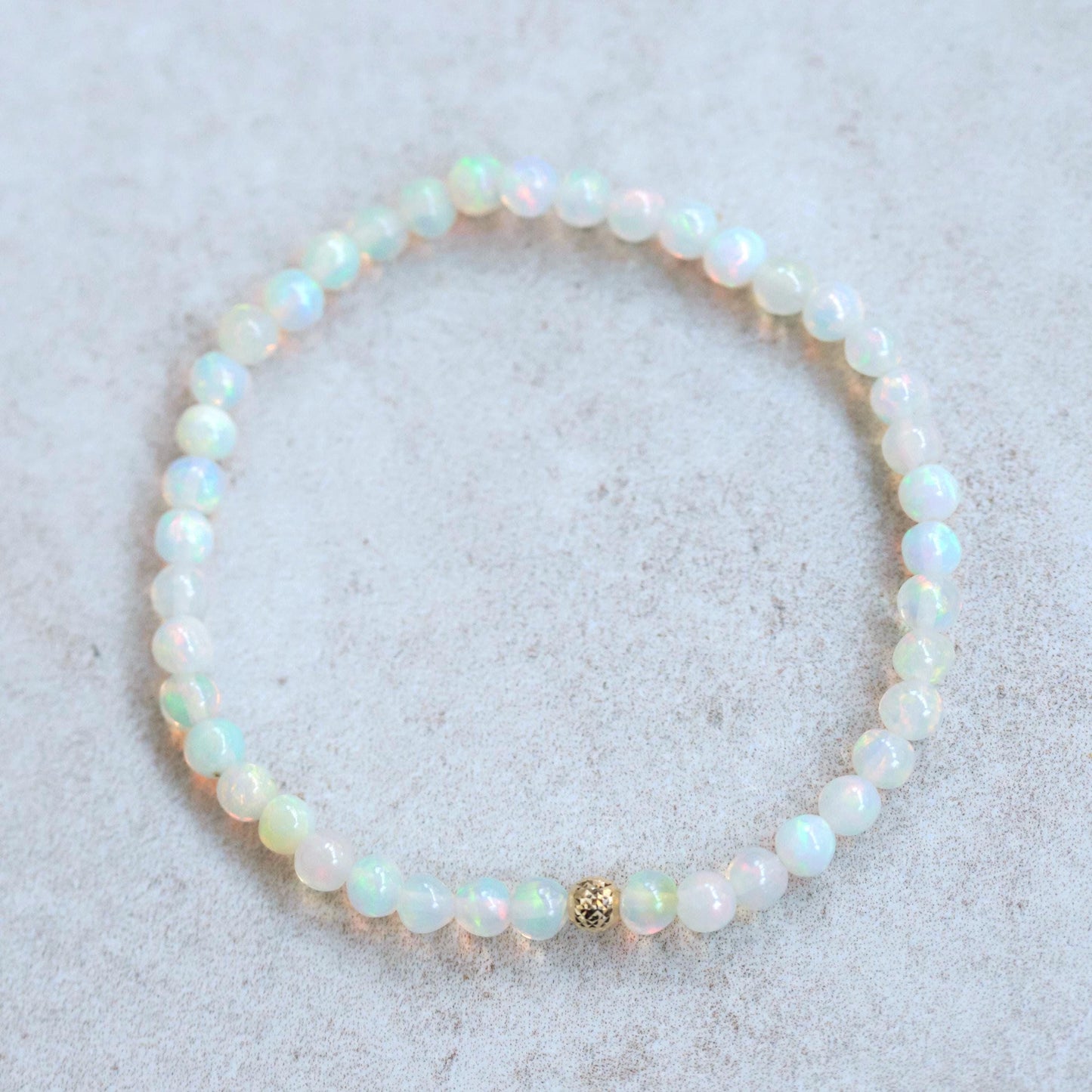 Ethiopian Welo Opal Dainty Bracelet - 14K
