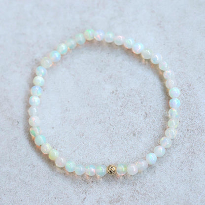 Ethiopian Welo Opal Dainty Bracelet - 14K