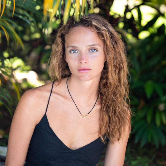 Blue Sapphire carabiner necklace Necklace | Women's Gemstone Choker Necklace | Faceted Blue Sapphire | September birthstone