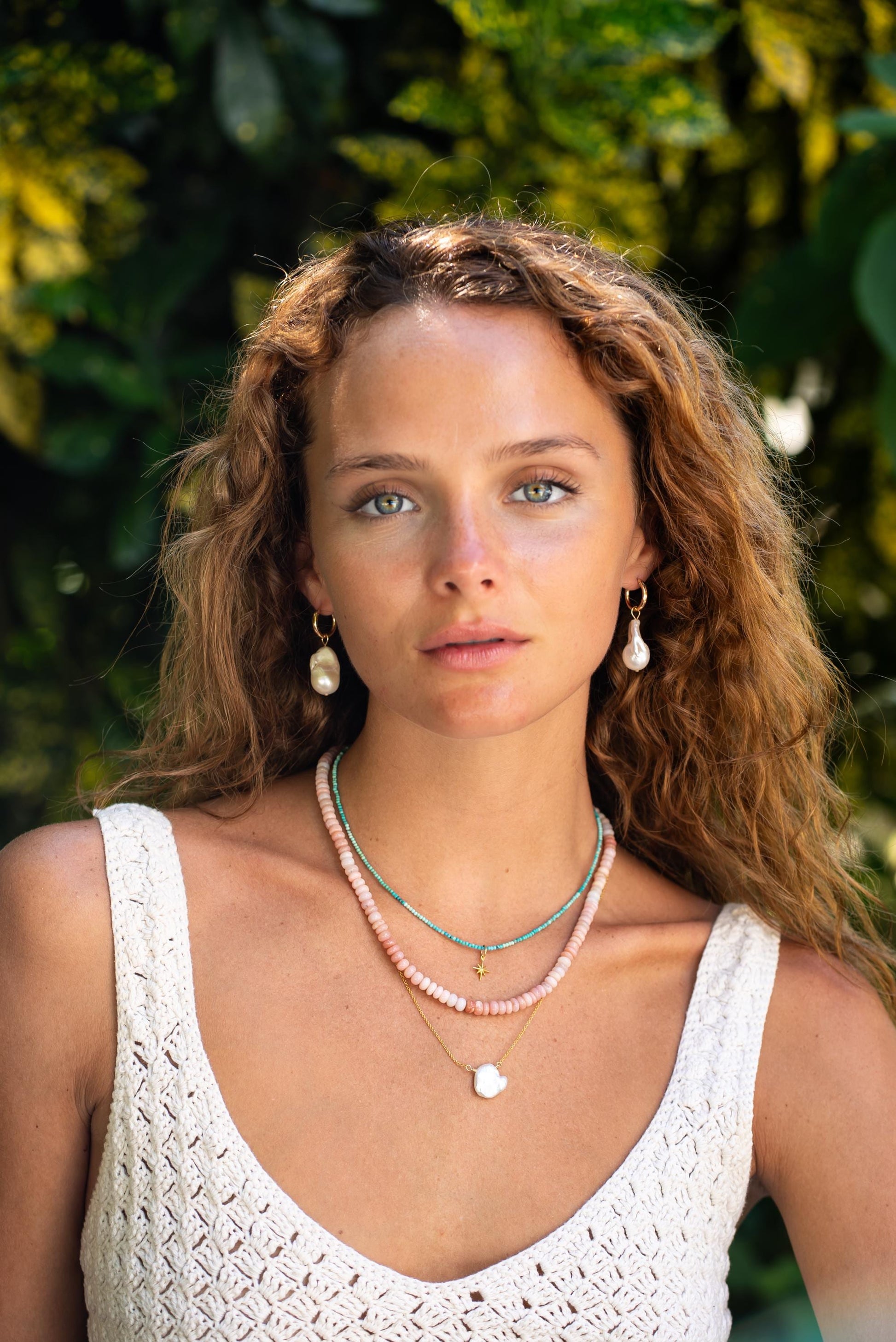 Candy Pink Opal necklace