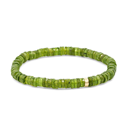 Vessonite Heishi Bracelet