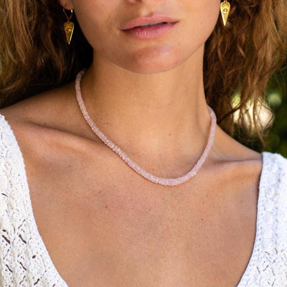Bubble gum pink Morganite Necklace
