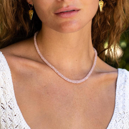 Bubble gum pink Morganite Necklace
