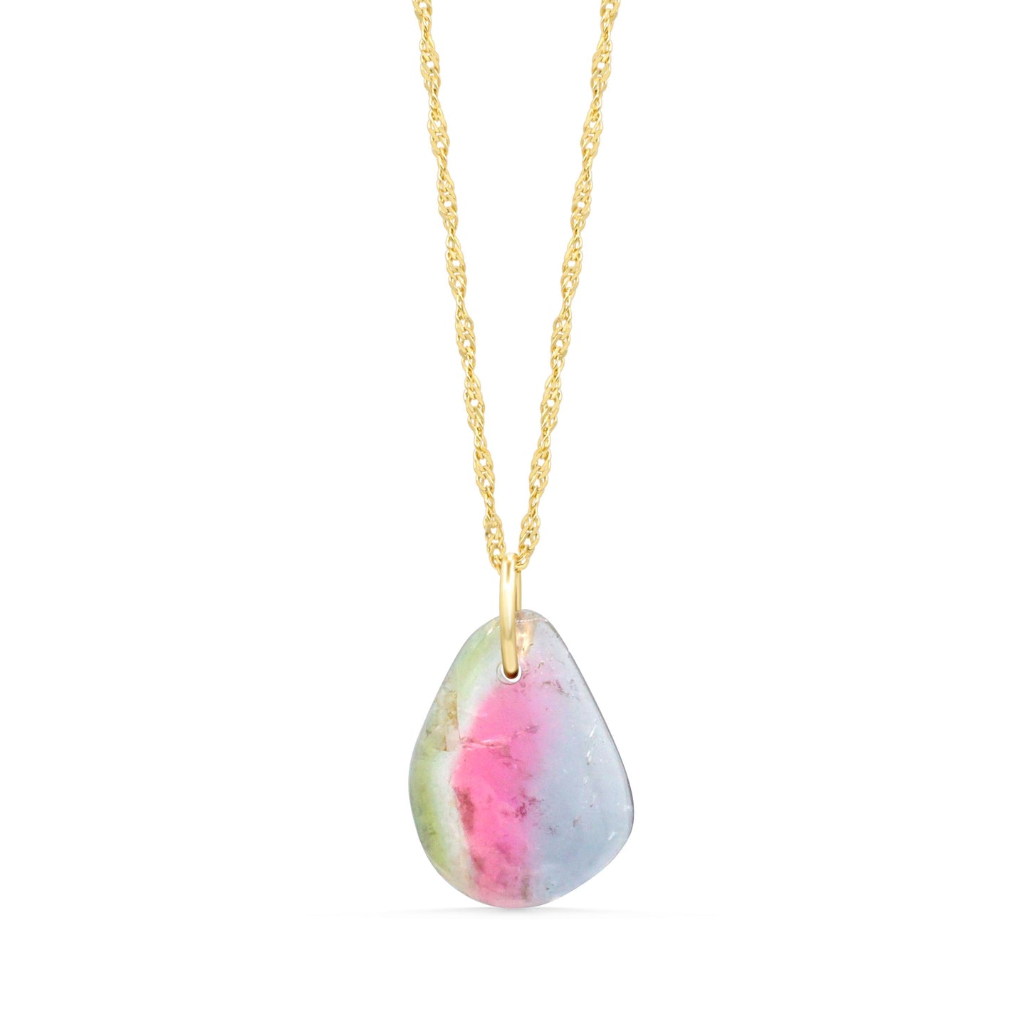 Tourmaline Necklace, watermelon Tourmaline, Tourmaline Jewelry, [ENTM1752] watermelon tourmaline | unique tourmaline necklace
